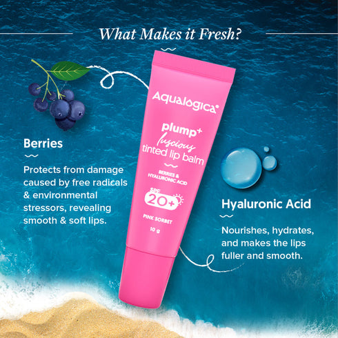 Aqualogica Pink Sorbet Plump+ Luscious Tinted